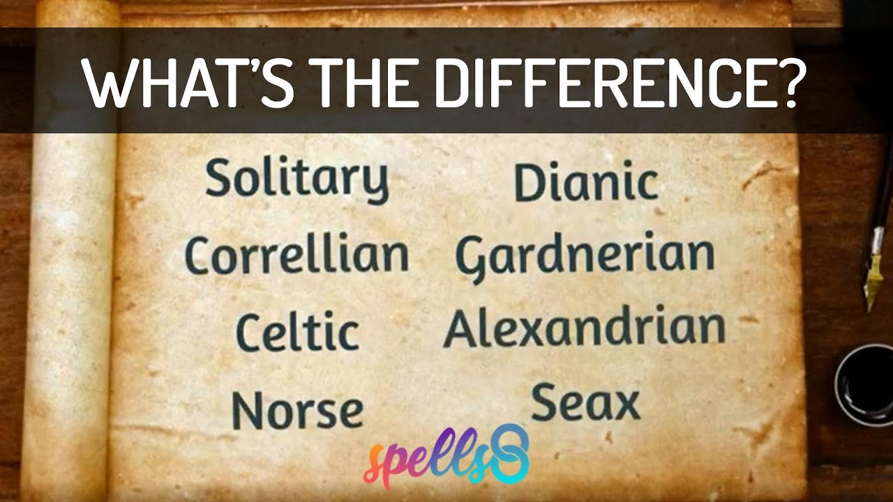 ⛤ Types of Wiccan Witches (Gardnerian, Alexandrian, Dianic, Traditional...)