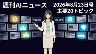 【週刊AIニュース】安全・教育・インフラで激動！AI主要20トピック完全まとめ