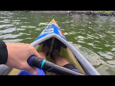 Paddling a vintage K1 Multisport for the first time