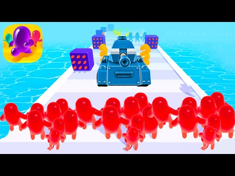 Join Blob Clash 3D With High Speed Tank Max Level Tiny Tank VS Blobs - Android and iOS Games LVL 670
