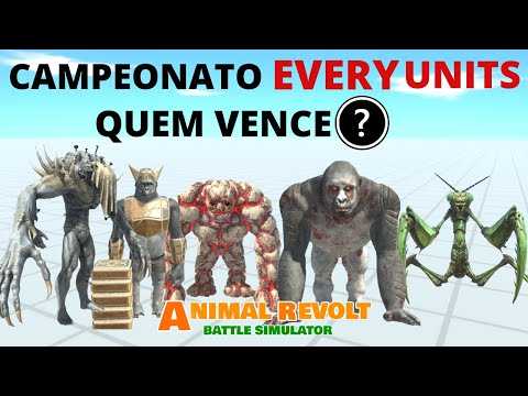 Campeonato Every Units - Todas as Unidades  - Animal Revolt Battle Simulator