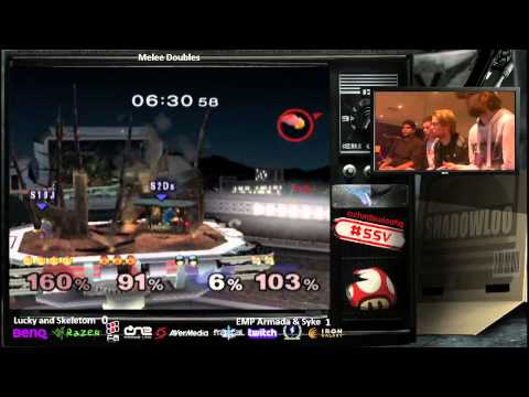 SSV Melee Doubles Semifinals - Armada+Syke vs Lucky+Skeletom