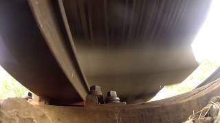 preview picture of video 'GoPro under the rail EuroCity train'