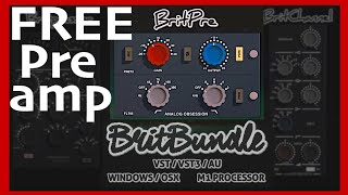 Video thumbnail for Analog Obsession Brit Pre - FREE British Preamp / Saturation Plugin (Brit Bundle) by Julian Doe