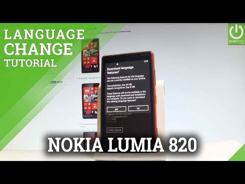 NOKIA Lumia 820 Change Language / Find Language Settings