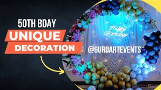 50th Birthday party Decoration| 50th Birthday Balloon Decoration @guruartevents #50thbirthday