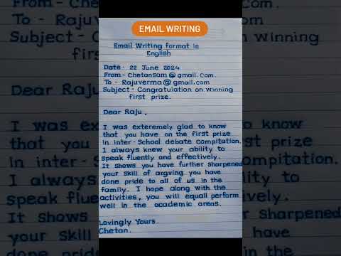 Email writing/email writing format in English #email #letter #shorts