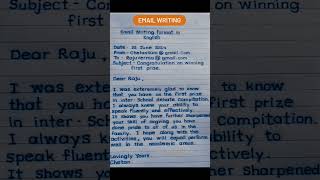 Email writing/email writing format in English #email #letter #shorts