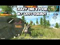 Best one v Four w all time Best Mythic Gun Solo v Squad gameplay!