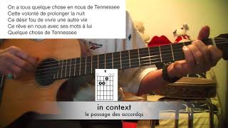 Na° 323 - tuto guitare da©butants - quelque chose de tenessee - Johnny Hallyday
