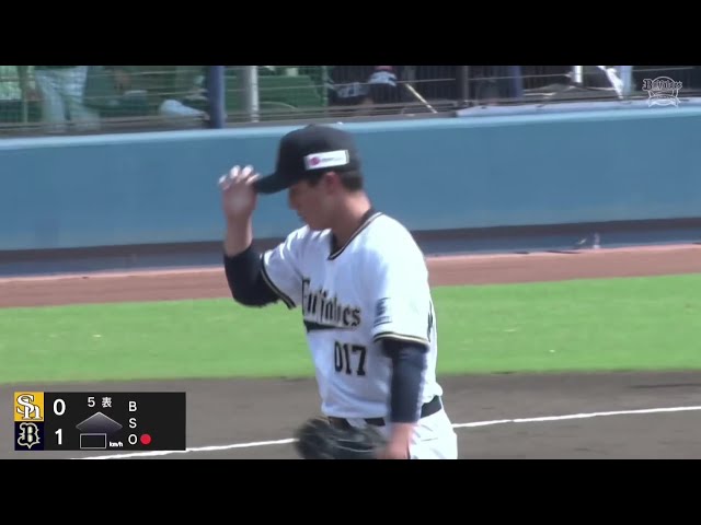 【ファーム】バファローズ・陳睦衡 イニングをまたいで3者連続三振を奪う!! 2025年8月24日 オリックス・バファローズ 対 福岡ソフトバンクホークス