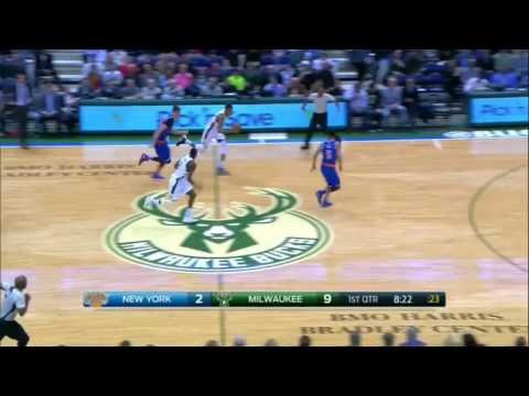 Tony Snell Dunk vs New York Knicks March 2017