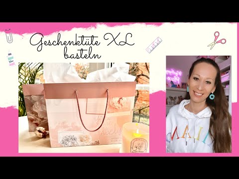 ☀️💞 Geschenktüte XL basteln  I mit Papier von ACTION I DIY I Annilis Welt ☀️💞