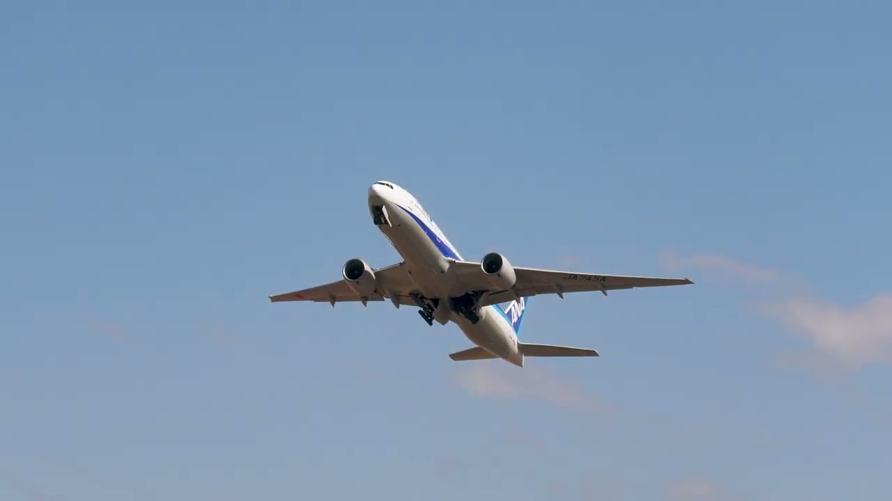 【PV】トリトンブルーのB777-200　DEPARTURE