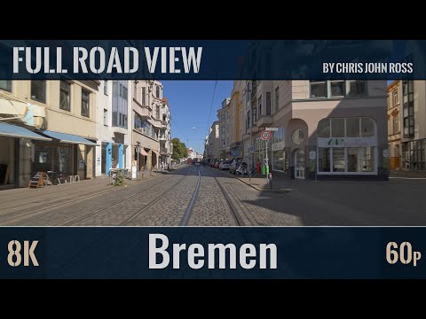 Bremen, Germany: Mitte, Östliche Vorstadt, Hemelingen - Am Wall, Hamburger Straße, Fleetrade - 8K