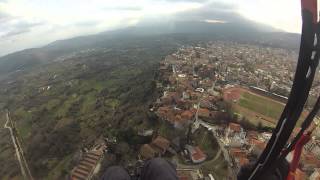 preview picture of video 'Paragliding flight, Edessa, Greece'