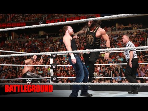 Dean Ambrose vs. Roman Reigns vs. Seth Rollins – WWE Titel Triple Threat Match: WWE Battleground