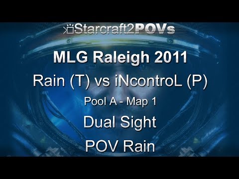 SC2 WoL - MLG Raleigh 2011 - Rain vs iNcontroL - Pool A - Map 1 - Dual Sight - Rain
