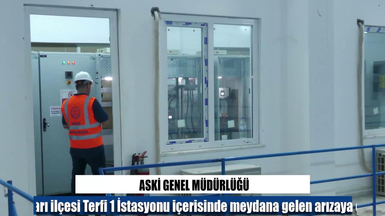 ASKİ-Beypazarı İlçesi Terfi 1 İstasyonunda Meydana Gelen Arızaya Ekiplermizn Müdahalesi Devam Ediyor