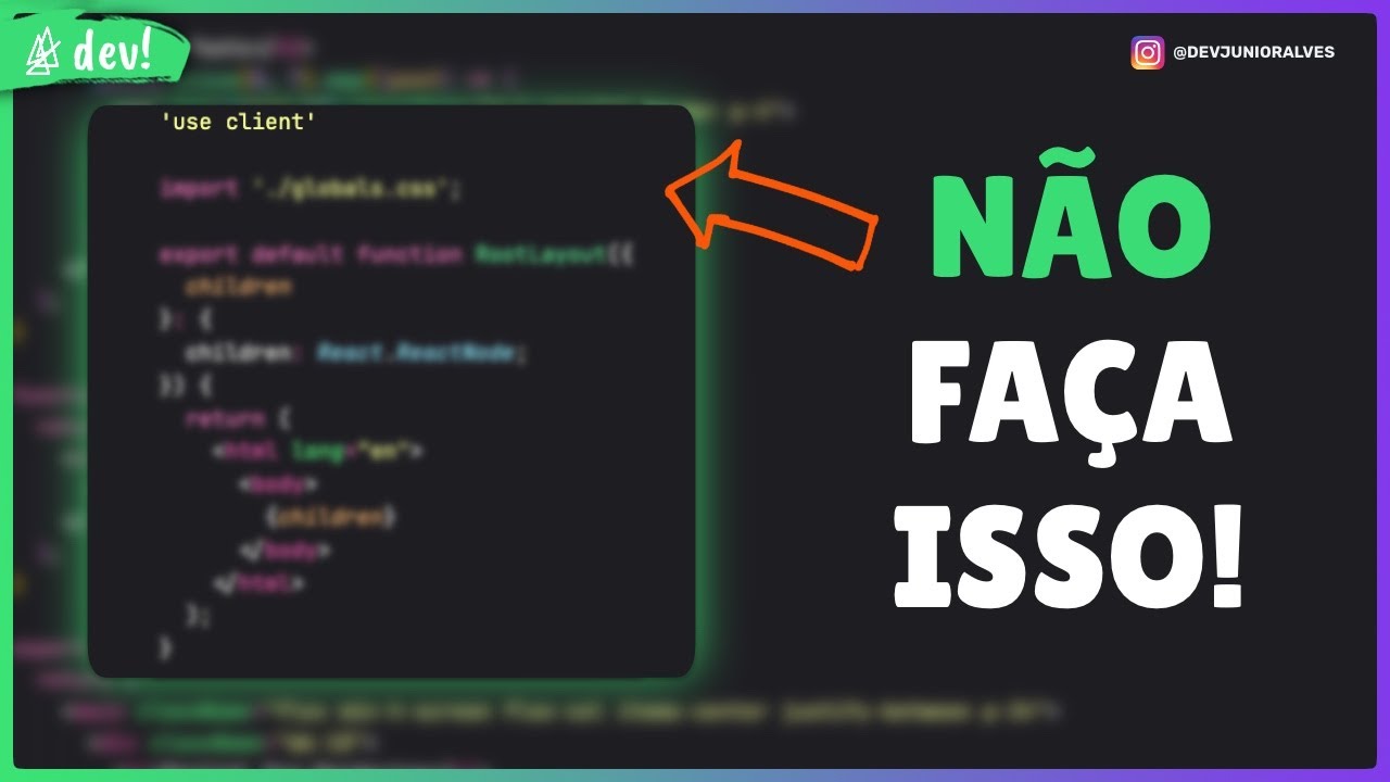 O erro mais comum no Next.js com App Router