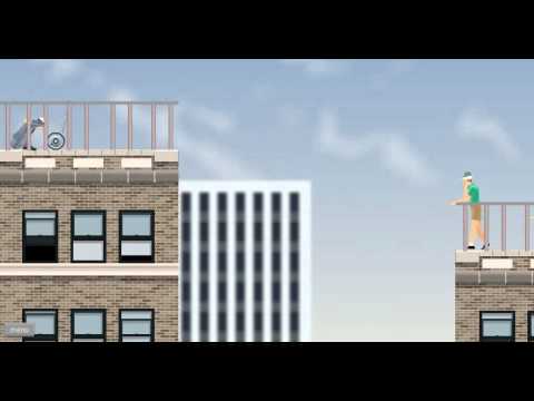 Happy Wheels - Segway Guy V.S. Balcony Horror!