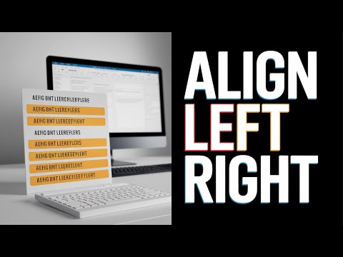 How to align text on left and right side in Microsoft Word