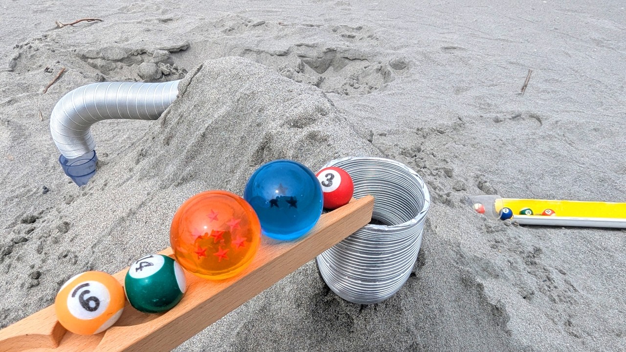 Marble Run Sandy Beach ☆ Big Sand Mountain 2 Tunnel Course