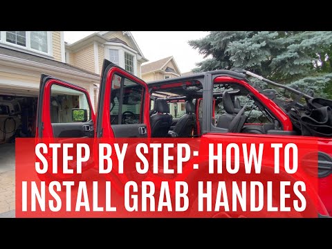 Step by step: how to install Mopar grab handles | Jeep Rubicon 4xe