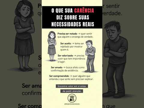 O que sua carência diz sobre suas necessidades reais? #autoconhecimento #carência #comportamento