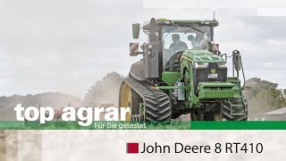 Lastschaltgetriebe e23 in einer Vollraupe - John Deere 8RT 410 im top agrar Praxistest