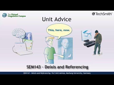 SEM143 - Unit Advice (Deixis and Referencing)