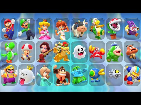 Mario Kart World - All Playable Characters (Secret Characters Included)