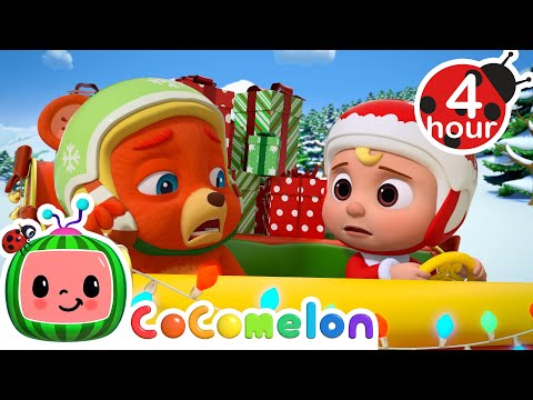 Borrowing Santa's Sleigh Song + More | Cocomelon – Nursery Rhymes | Fun Cartoons For Kids | 3 Hours