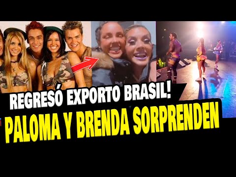PALOMA FIUZA Y BRENDA CARVALHO BAILARON JUNTAS CON EXPORTO BRASIL EN NOSTALGICO SHOW