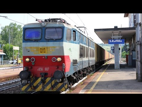 E656 607 arrivo e partenza a S RUFFILLO!!