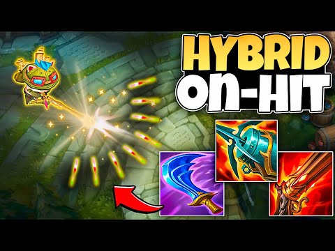 The Highest DPS Possible Is On-Hit Teemo Hybrid?!