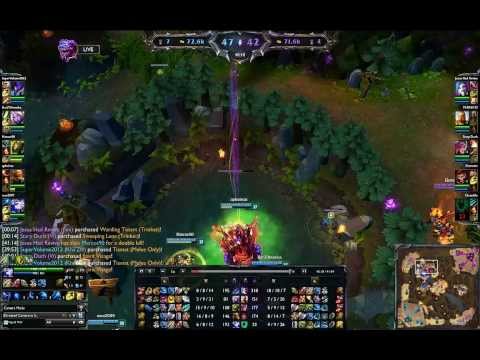 League of Legends:Jinx Baron steal+Comeback