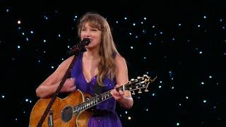 Taylor Swift sings “A Place in This World”/“New Romantics” mashup on last night of Eras Tour