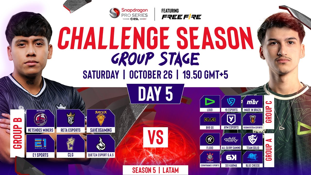 Free Fire Challenge Season Day 5 | Season 5 | LATAM