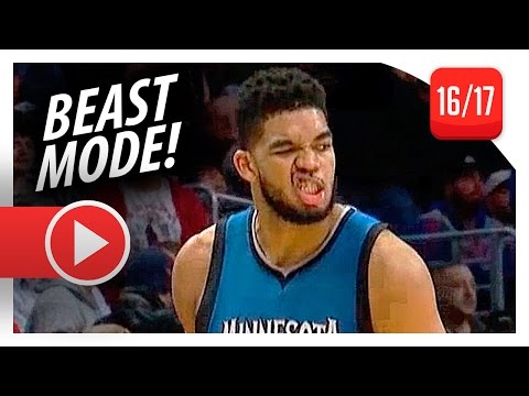 Karl-Anthony Towns UNREAL Highlights vs Clippers (2017.01.19) - 37 Pts, 12 Reb, CLUTCH!