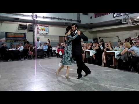  Judita Zapatero  and  Rolo Valdivieri  are  dancing  to  the  tango  "  El Vino Triste  "  by  Francisco Canaro
