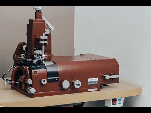 TandyPro by Cobra NP-10 Skiving Machine + Leather Passport Wallet How-to