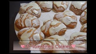 Heart-Shaped Cookies with Cream Cheese Filling (without cookie cutter) St. Valentine