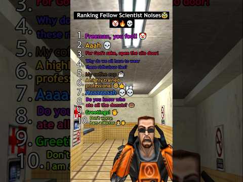 RANKING FELLOW SCIENTIST NOISES ! 🤓🤡🔥💀 / Half-Life
