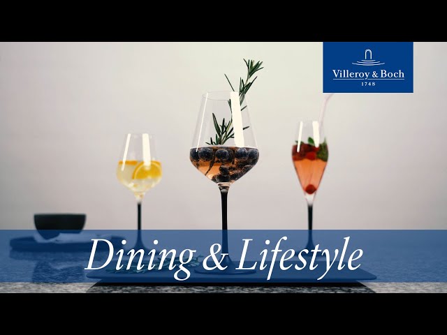 Video teaser for Collection Manufacture Glasses - elegant design for perfect dining | Villeroy & Boch