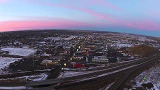 preview picture of video 'Miles City Montana: Night & Day, February 2015'