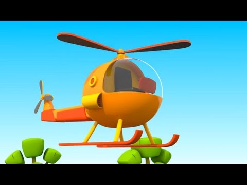 Leo und ein Hubschrauber! Animation für Kinder