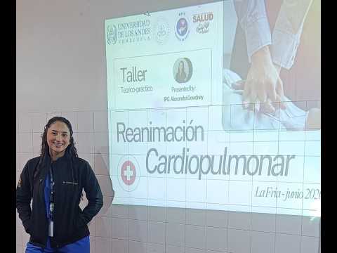 Taller de RCP dictado por IPG. Alexandra Dewdney, junio 2026. La fría municipio García de Hevia.