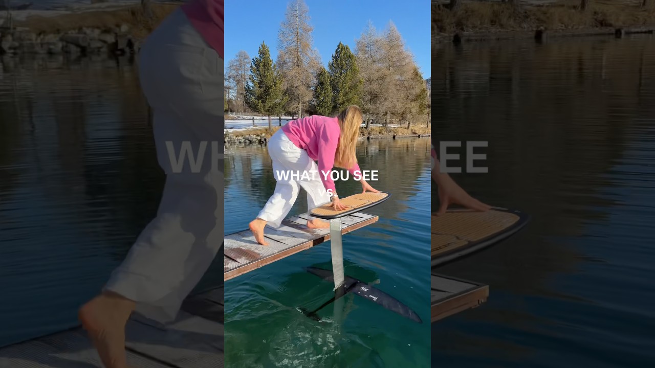 YOUR view VS. MY view! 😱 #POV #insane #unreal #sportsgirl #extremesports #surfgirl #watersports