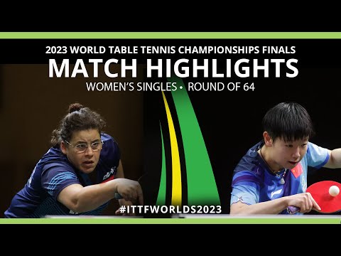 Sun Yingsha vs Amelie Solja | WS R64 | 2023 ITTF World Table Tennis Championships Finals
